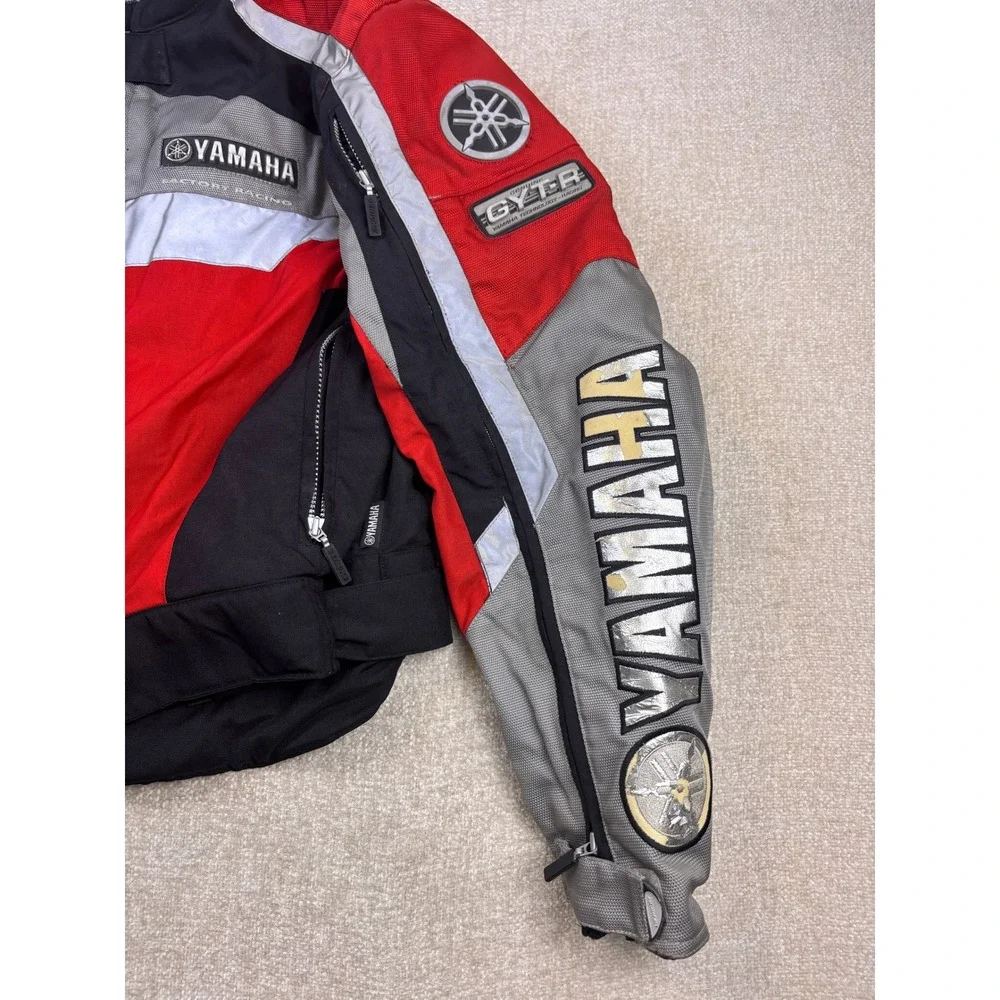 Yamaha Factory Racing Gericke Motorcycle Jacket Mens XL Red Black GYTR Nylon